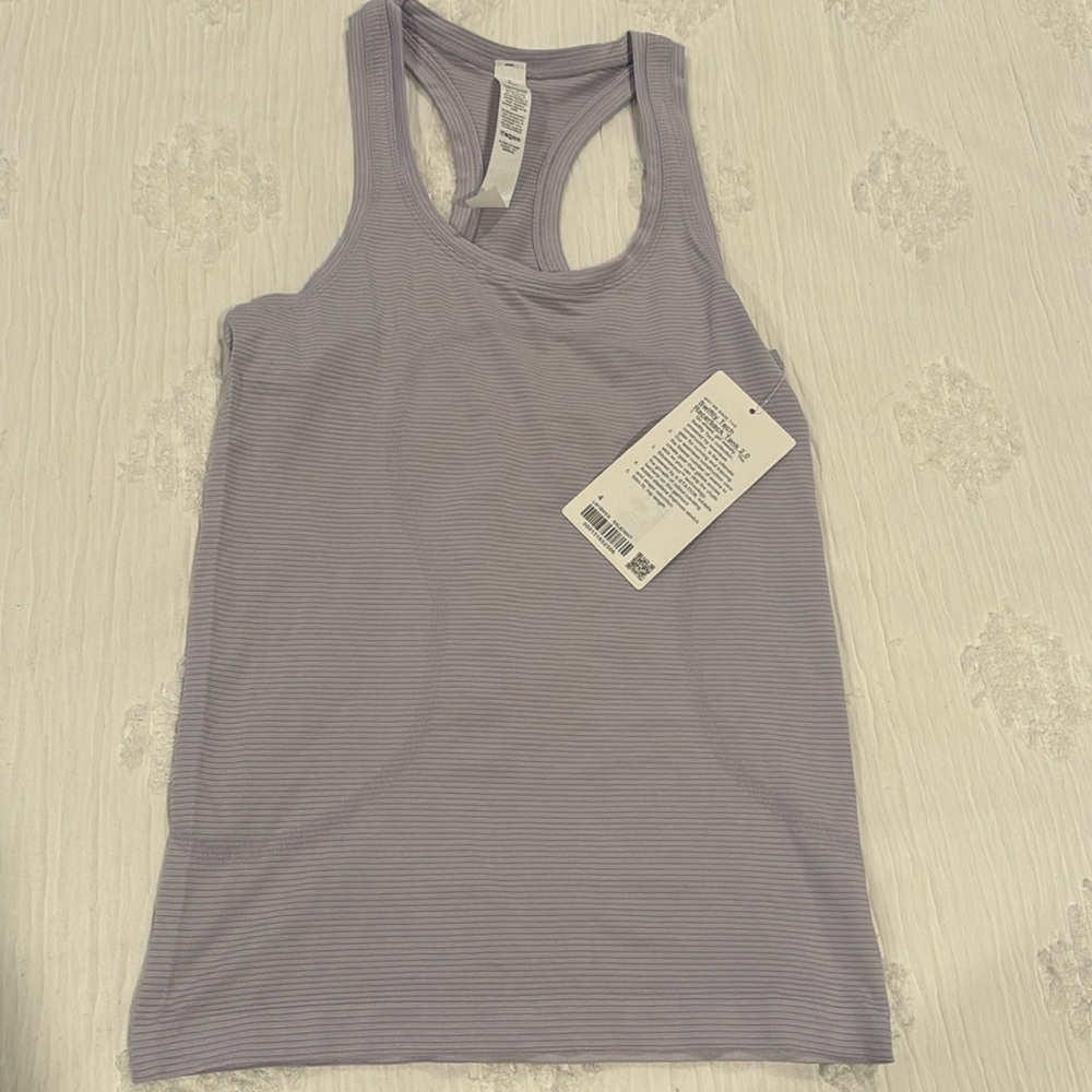 Lululemon Lilac swiftly tech racer back tank 2.0 hip length
